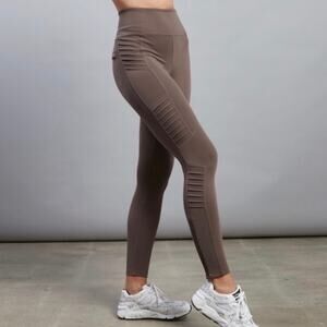 Athleta Women’s Delancey Moto Tight in Brown Size Small NWOT